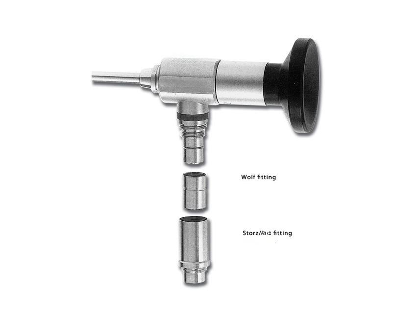 Rigid scope adapters for the light cable fitting