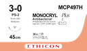 MCP497H- MONOCRYL Plus Antibacterial (poliglecaprone 25) Suture