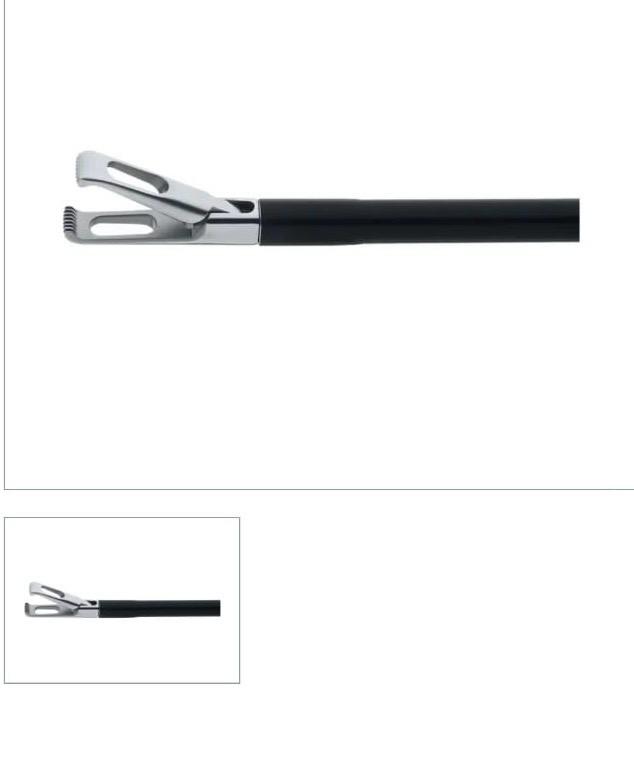 Babcock Jaw Laparoscopy forceps with fixed lower jaw and movable upper jaw