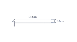 Medline Video camera cover 13X240cm Telescopic Sterile.
