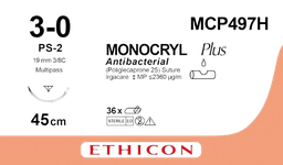 MCP497H- MONOCRYL Plus Antibacterial (poliglecaprone 25) Suture
