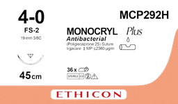 MCP292H - MONOCRYL Plus Antibacterial (poliglecaprone 25) Suture